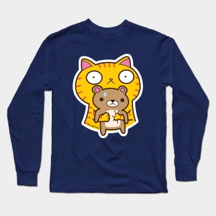 stress cat Long Sleeve T-Shirt